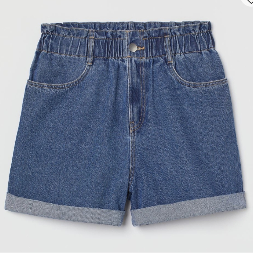 H&M Paperbag Denim Shorts | Size XS